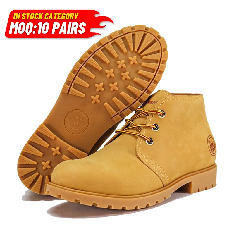 Giày bốt thông thường bằng da Nubuck cao su đầy đủ thoải mái