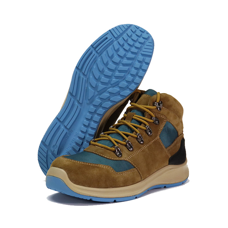 Giày làm việc bằng vải nylon đế ngoài bằng cao su da lộn